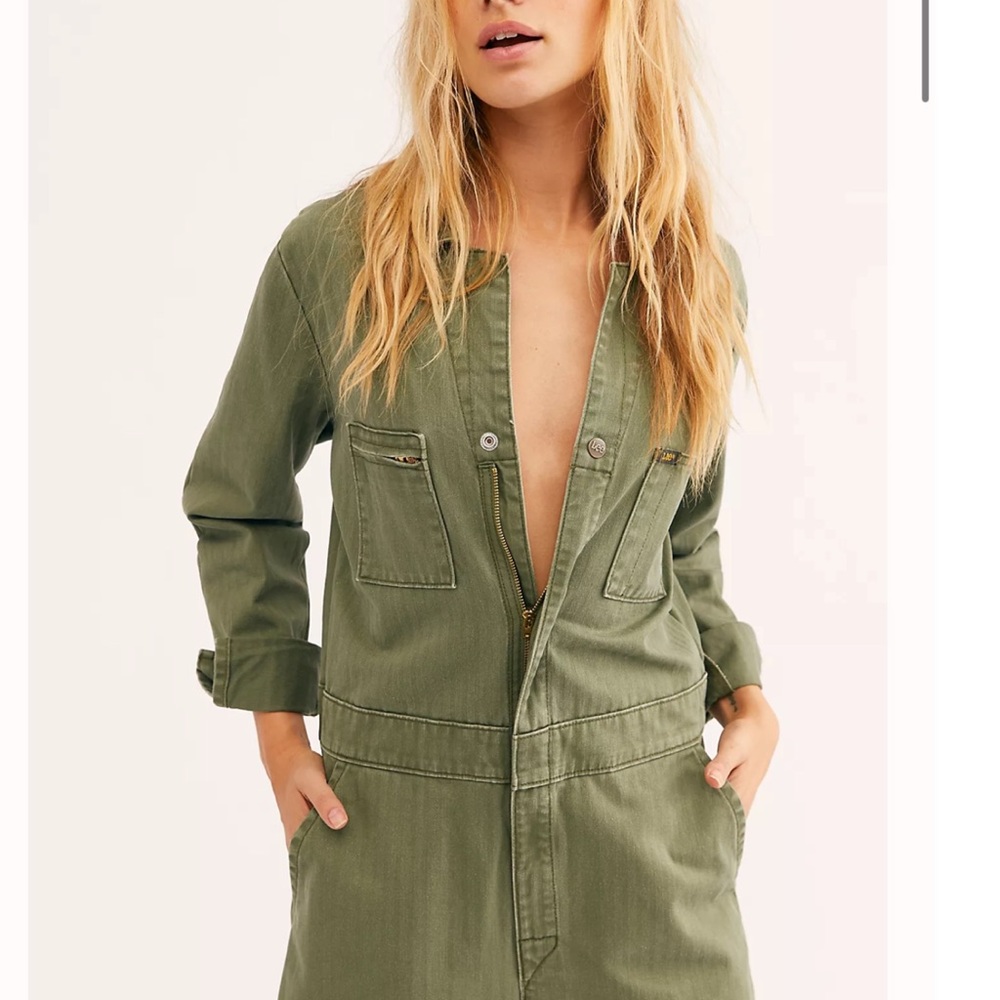 NWT Lee Union Coveralls in vintage olive